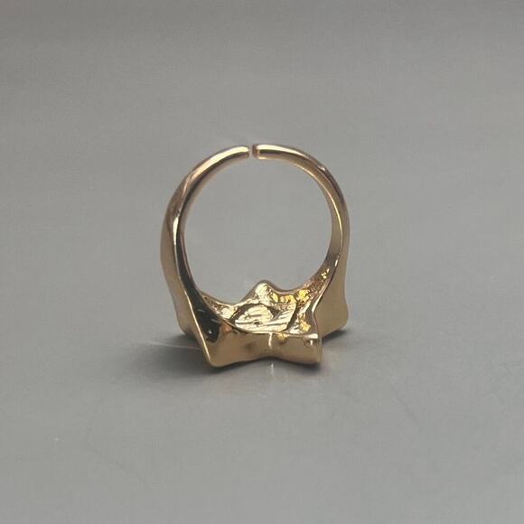 Y2k 2000s vintage adjustable gold star ring - Picture 7 of 7